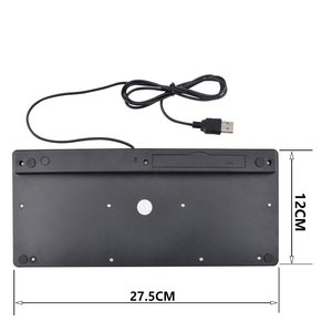 Mini Tastiera USB Cablata a 78 Tasti con Logo Personalizzato, Tastiera per Laptop in Francese, Russo, Spagnolo, Giapponese, Meccanica a Membrana in Plastica - Product Image 3