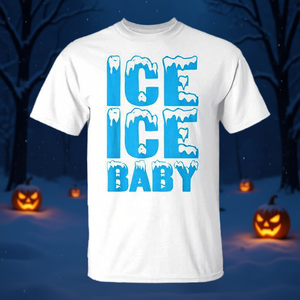 T-Shirt Promozionale Halloween 2024 per Famiglie e Coppie, Costume Ice Ice Baby - Product Image 3