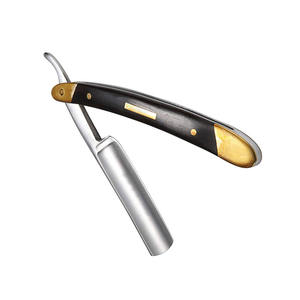 Rasoirs manuels / Rasoir à lame droite de qualité supérieure avec manche en bois et logo personnalisé, pour barbier, pour la barbe, dernière génération - Product Image 5