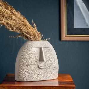 Florero pequeño de cerámica de diferente calidad, jarrón pequeño de cerámica con decoración nórdica para decoración moderna del hogar, florero - Product Image 4