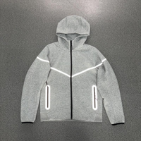 Vêtements de sport d'hiver pour hommes de marque de luxe, sur mesure, haute technologie, respirants, en coton, 3 pièces, sweat-shirt à capuche, short de course