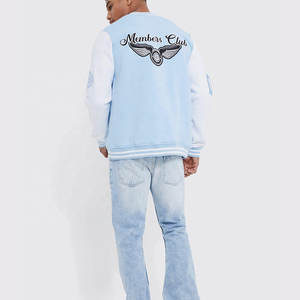 Vente en gros 2025 Veste universitaire personnalisée unique avec broderie de lettres de baseball, imprimée, style streetwear pour hommes, pour l'hiver - Product Image 2