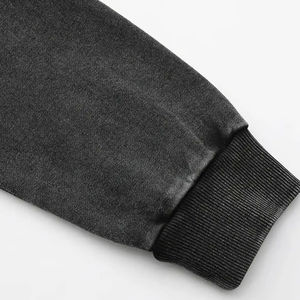 Sweat à capuche en polaire pour homme, manches longues, 100% coton, écologique, respirant, motif uni, poche, teinture unie, ODM numérique - Product Image 3