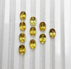 Lote de piedras preciosas sueltas de berilo amarillo Natural certificado IGI 3*5-9*11 MM corte ovalado para la fabricación de joyas - Product Image 2
