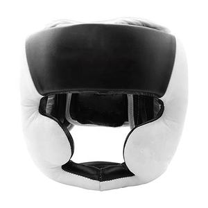 Casque de boxe unisexe en cuir de vachette véritable pour adultes Sparring Fight Headgear Unisex Head Protection Wear - Product Image 6