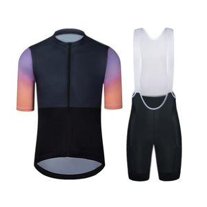Conjunto de Jersey de Ciclismo Unisex sin Mangas con Cuello en V, Transpirable, de Poliéster, con Cierre de Cremallera en la Cintura Elástica, Personalizable con el Nombre del Equipo - Product Image 1