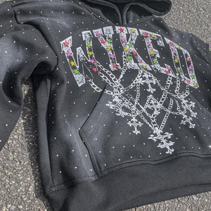 Custom OEM Embroidery DTG Print Logo French Terry Regular Fit Men's Hoodie Acid <b>Wash</b> Sun Faded Cotton Vintage Sweatsuit - Product Image 2