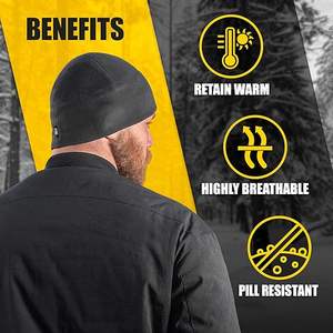 Bonnet brodé personnalisé en jacquard, manchette souple, bonnet Hip Hop OEM, chapeau unisexe de qualité personnalisée, tricoté en acrylique pour l'hiver - Product Image 3