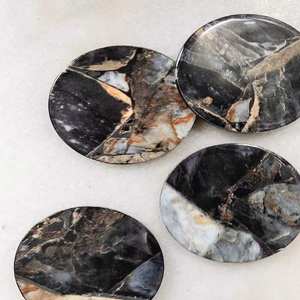 Handmade <b>resin</b> coasters with geometric patterns stylish <b>epoxy</b> drink mats perfect <b>for</b> coffee <b>tables</b> and housewarming gifts - Product Image 1