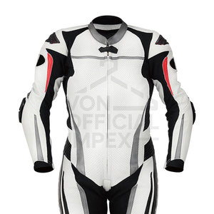 ชุดแข่งมอเตอร์ไซด์สำหรับผู้ชายและผู้หญิง, ชุดแข่งมอเตอร์ไซค์หนังระบายอากาศได้ดีแห้งเร็วไซส์ใหญ่ - Product Image 4