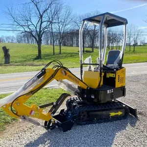 Mini pelle 1 tonne Digger 13.5hp chenille à chenilles à gaz B & S EPA Engine