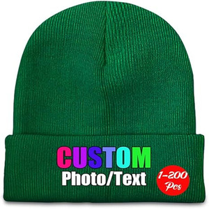 Chapeau en tricot doux, bonnet d'hiver avec motif, unisexe, style streetwear chaud, personnalisé, téléchargé par Dress Sports - Product Image 4