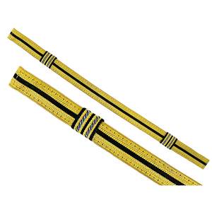 Cordon torsadé en macramé doré général italien, finition enduite, pour usage vestimentaire cérémonial - Conception à 3 brins personnalisable - Product Image 2