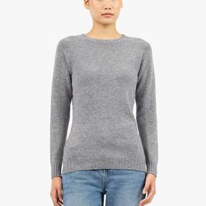 Suéter de Punto Liso Informal Personalizado para Mujer, Cuello Redondo, Manga Larga, Algodón/Nailon Transpirable, Otoño Invierno - Product Image 5