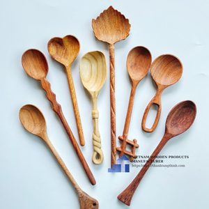 Cuillère en bois d'acacia durable, best-seller, outil de cuisine unique, cuillère pour la cuisine, provenant d'un fabricant vietnamien, vente en gros - Product Image 1