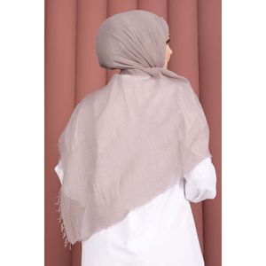 ชุดผ้าโพกศีรษะและผ้าพันคอนุ่มหรูหราผ้าเครปขนมิงค์ - Product Image 3