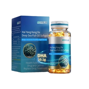 Gélules d'<span class=keywords><strong>huile</strong></span> de poisson de haute mer concentrée - 19,28 g d'EPA et 10,1 g de DHA par 100 g, enrichi <span class=keywords><strong>en</strong></span> vitamine E, <span class=keywords><strong>huile</strong></span> de poisson oméga-3 haute puissance 1000 mg - Product Image 1