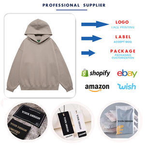 Custom Blank No String Hoodie 450gsm Heavy Cotton Unisex Sweatshirts Wholesale Oversized <b>Mens</b> <b>Hoodies</b> for <b>Men</b> - Product Image 4