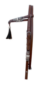 Cabestro de Cuero Color Bronceado con Nudos Ecuestres Trenzados a Mano con Cuero Natural, Borla de Pelo, Entrega en EE. UU. en 5-6 Días - Product Image 2