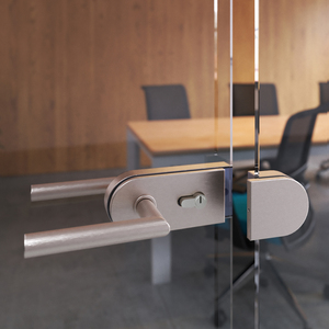 Serrature in vetro con Design elegante per porte e finestre a forma di L-R in acciaio inox - Product Image 2