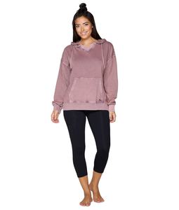 เสื้อฮู้ดผ้าฟลีซโอเวอร์ไซส์ของผู้หญิงเสื้อฮู้ดของผู้หญิงเสื้อฮู้ดปล่อยว่างระบายอากาศได้ดีสไตล์วินเทจ500gsm พรีเมี่ยม - Product Image 2