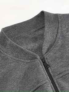 แจ็คเก็ตวาร์ซิตี้ผู้ชายรุ่นพรีเมียมคลาสสิกใหม่ปี 2026 สไตล์ลำลองแบบนักศึกษา พร้อมโลโก้สั่งทำด้านหน้า เนื้อผ้านุ่ม 100% ผ้าฝ้าย ดีไซน์ทันสมัย - Product Image 4