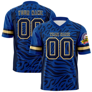 Maillot de football américain 100 % polyester pour sports de plein air, personnalisable, pour équipes, OEM, grandes tailles, antibactérien, séchage rapide, vente en gros - Product Image 3