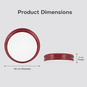 Modern Round Ultra Slim Dimmable <b>LED</b> Ceiling <b>Light</b> With Remote Control 3CCT Acrylic Iron For Living Room Bedroom 60W - Product Image 2