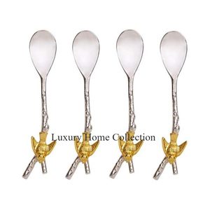 Vaisselle de table Ustensiles de cuisine Couverts en acier inoxydable Lot de 5 couverts avec poignée en fonte aspect royal Fournitures de cuisine - Product Image 2