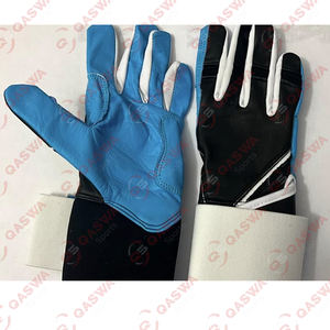 Couleur et logo personnalisés Gants de frappeur de baseball de haute qualité extensible longue manchette élastique Gants de frappeur de baseball en cuir - Product Image 2
