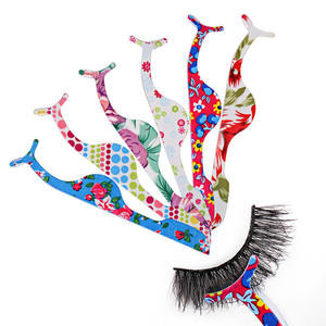 Pince à épiler en acier inoxydable à 90 degrés, ensemble d'extension, volume, applicateur, pince à cils, pointe en fibre, vente en gros, logo personnalisé - Product Image 1