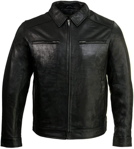 Custom 2026 Cow Skin Leather <b>Jacket</b> for <b>Men</b> High Quality Genuine Varsity <b>Jacket</b> Stand Collar Woven Front Design Spring - Product Image 1