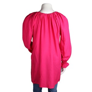คุรตีปักลายทรงหลวมสำหรับผู้หญิง - สีชมพู - Product Image 3