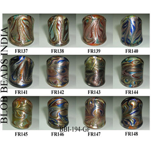 แหวนสวมนิ้วทำจากแก้วฟอยล์เงินสำหรับงานฝีมือแหวนนิ้วมือทำจากแก้วแฟนซีลูกปัดแก้วแฟนซีจากอินเดีย - Product Image 1