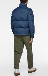 แจ็คเก็ตพัฟเฟอร์แบบคอสูงสั่งทำพิเศษสำหรับทุกเพศ  ซิป  คอตั้ง  กันน้ำ  กันลม  วัสดุผ้าแคนวาส  โลโก้ขนาดใหญ่ - Product Image 3