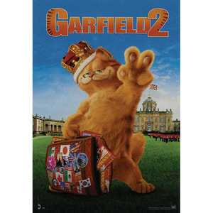 Carte postale numérique imprimée Garfield 2, motif « La paresse oblige », ensemble de 2 pièces - Product Image 1