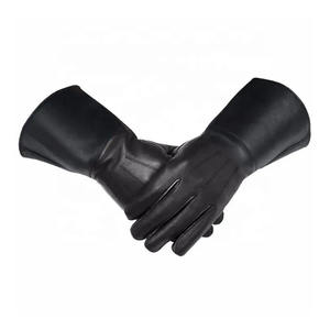 GUANTES CABALLEROS MASÓNICOS TEMPLARIOS CUERO NEGRO HOMBRE TALLA - Product Image 6