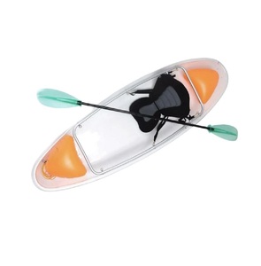 Nouveau kayak transparent avec fond cristallin à vendre à prix réduit, bateau à rames transparent pour la navigation en mer et les excursions hôtelières - Product Image 5