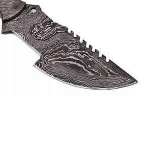 Cuchillo de Supervivencia Multifuncional de Acero de Damasco para Camioneros, Hoja Fija, Precio de Mayoreo, OEM - Product Image 4