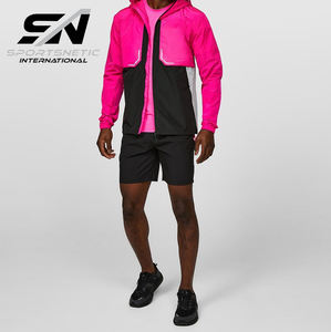 Conjunto Deportivo Informal de Maternidad de Otoño con Logotipo Personalizado de Alta Calidad, Pantalones Cortos con Capucha y Cordón, Color Sólido, 100% Nailon - Product Image 1