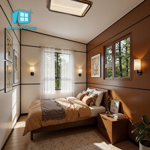 Rumah Kontainer Baja Prefabrikasi <span class=keywords><strong>Panel</strong></span> Sandwich Modular Desain Modern Kokoh Portabel Rumah Prefab Mobile untuk Penggunaan Hotel Cina - Product Image 6