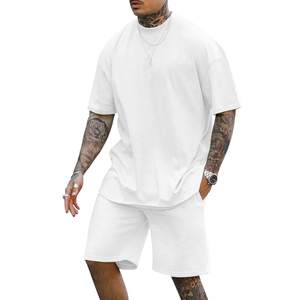 OEM 2 Piece Outfits Casual Tracksuit <b>Shorts</b> Summer Sweatsuit Oversize <b>Short</b> Sleeve Sport <b>Set</b> With customized logo - Product Image 5