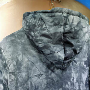 เสื้อมีฮู้ดสำหรับผู้ชายเสื้อมีฮู้ดสีดำขนาดใหญ่พิเศษโลโก้ตามสั่ง - Product Image 4