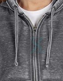 Venta al por mayor de las mujeres de costura personalizada lavado ácido de talla grande cremallera sudaderas con capucha Vintage peso pesado 100% algodón temporada de invierno uso - Product Image 3