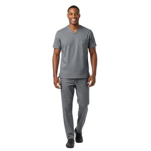 ชุดสครับสำหรับบุรุษ ProClinic แบบปรับแต่งได้ แข็งแรง ทนทาน เสื้อคอวีและกางเกง ชุดยูนิฟอร์มทางการแพทย์สำหรับโรงพยาบาล สวมใส่สบาย คุณภาพดี - Product Image 4