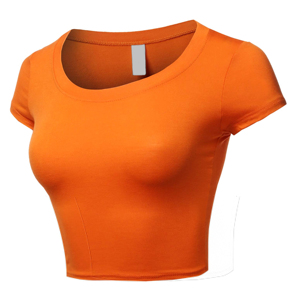 Top corto de algodón de manga corta para mujer con serigrafía personalizada Ideal para la moda de verano y el uso diario - Product Image 6