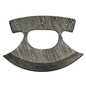 Jexmoo Custom Handmade Damascus Steel Full Tang Ulu <b>Knife</b> Leather Sheath 6-7.9in Blade Dishwasher Safe for Anniversary Gift - Product Image 2