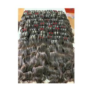 Extensions de cheveux humains indiens crus Remy vierges 100% les plus vendues Texture droite douce de l'Inde Prix de gros - Product Image 1