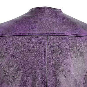 Venta al por mayor de talla grande de cuero de los hombres chaleco chaqueta de uso al aire libre de los hombres chaleco chaqueta de cuello alto de cuero Chaleco de los hombres chaqueta - Product Image 6