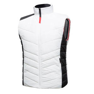 <b>Men's</b> High Street Style Winter <b>Waistcoat</b> Plaid Quilted Stand Zipper Breathable Plus Size Waterproof Puffer Vests <b>For</b> Adults - Product Image 1